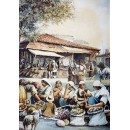 РЕПРОДУКЦИИ НА КАРТИНИ  Пазар в София (1899)